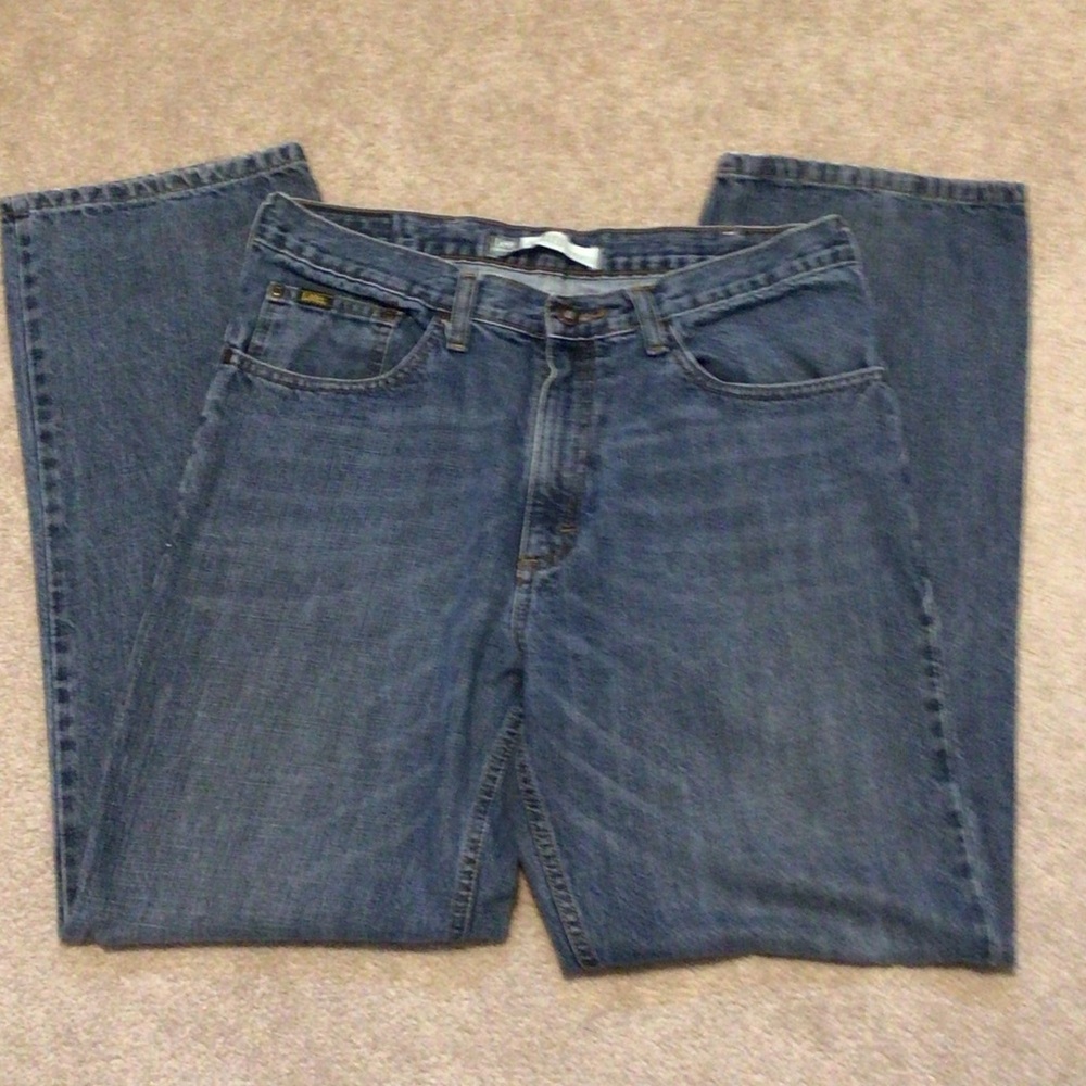 Lee Men's Relaxed Fit Blue Jeans